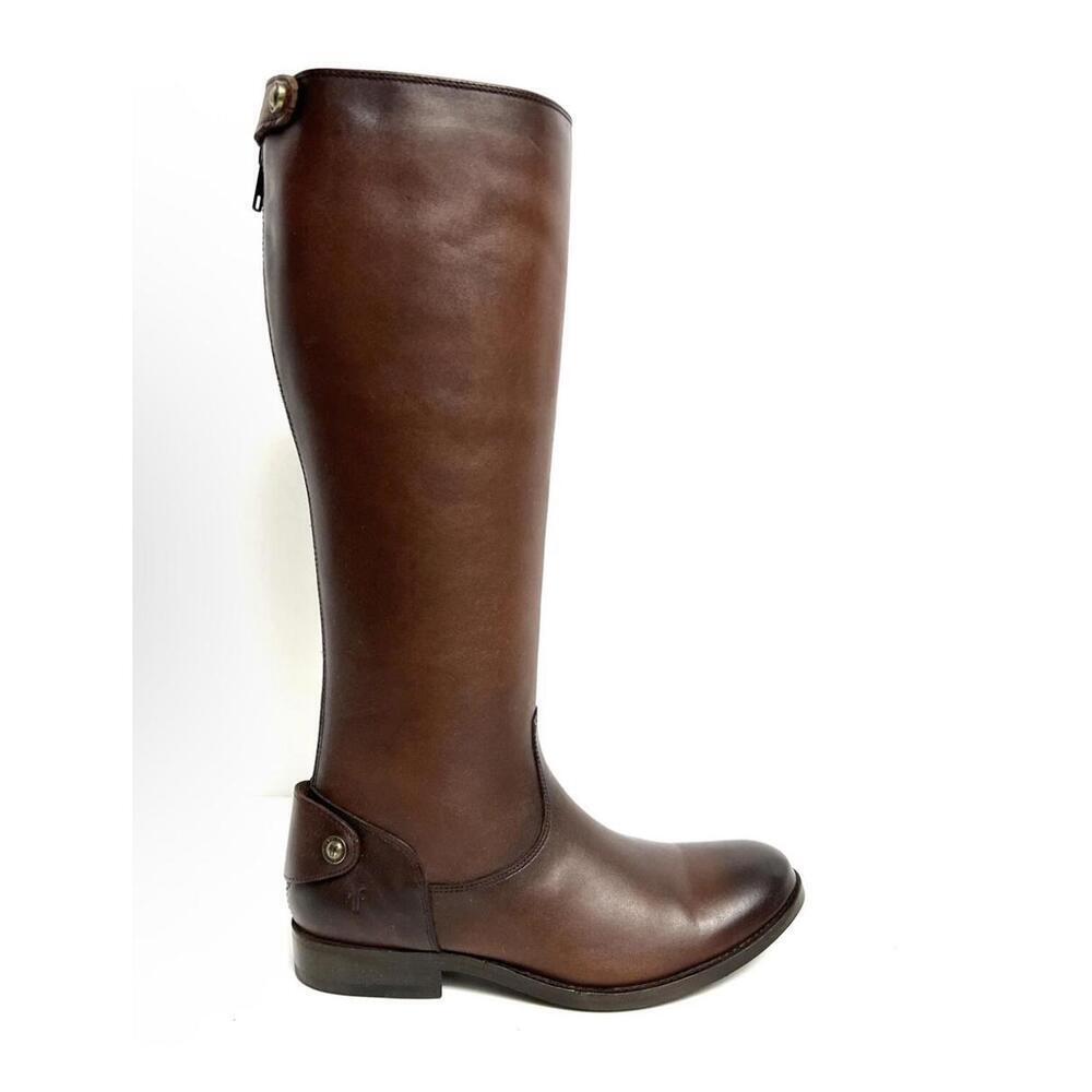 Frye Women's Melissa Button Tall riding boots, Size 9 in Cognac